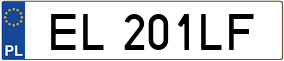 Truck License Plate